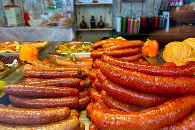 Budapest Urban Feast - Food Tour with Wine Tasting & Coffee House - Historic market wine tasting: more than a sip