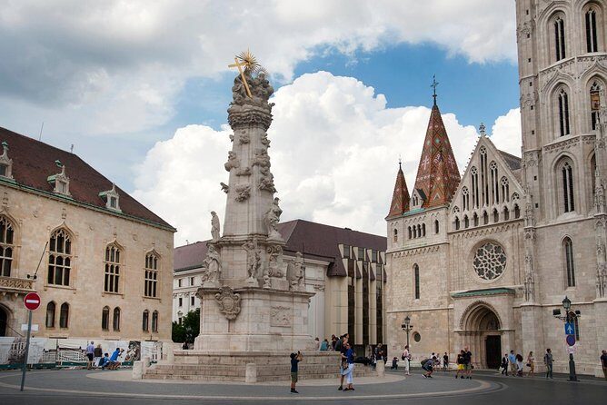Walk in Buda with Hospital in the Rock Underground Cave Visit - Buda Castle exterior and the Royal Palace terrace panorama